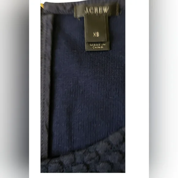 J. Crew Blue Fitted Peplum Strech Tank Top Size:XS - Picture 4 of 6